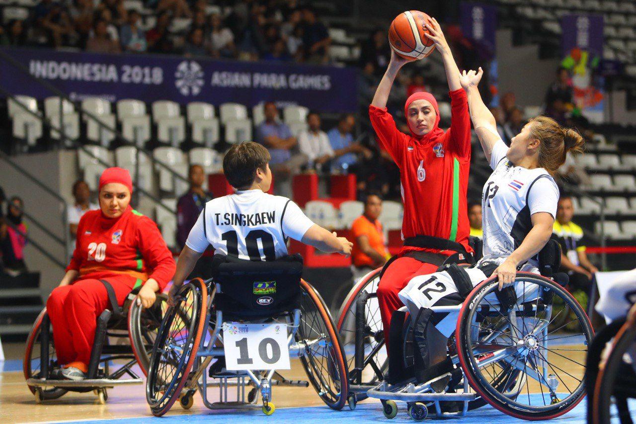 بسکتبال با ویلچر قهرمانی آسیا | جایگاه پنجم برای دختران بسکتبالیست در تایلند