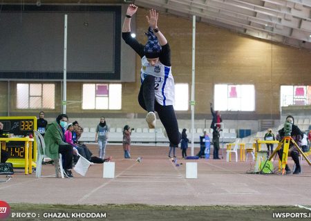 ساعدی دوباره رکورد پرش سه گام داخل سالن را شکست