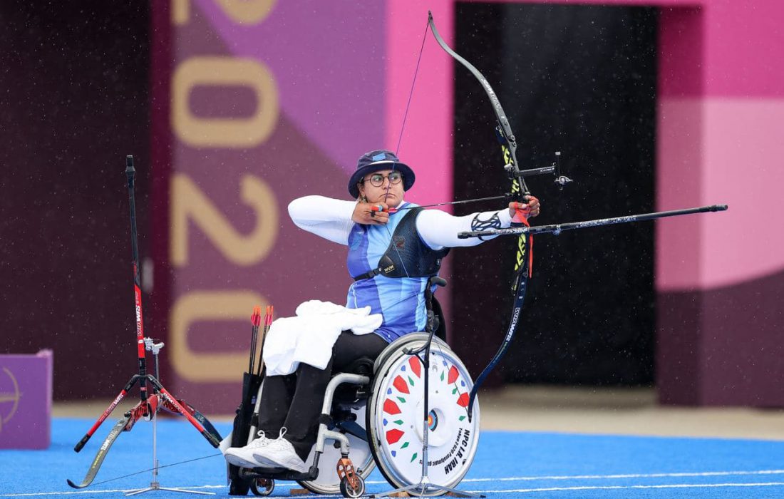 پارالمپیک توکیو | زهرا نعمتی با تیر طلایی به یک چهارم نهایی رسید