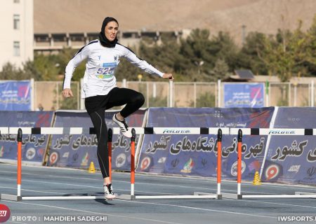 شهلا محمودی رکورد ملی ۴۰۰ متر با مانع را بهبود بخشید