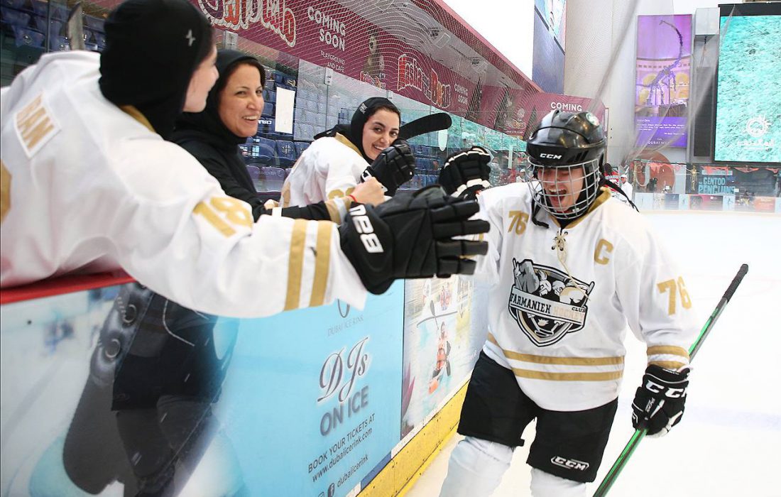 نایب قهرمانی دختران هاکی روی یخ ایران در امارات