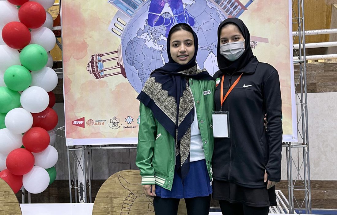 بدمینتون بین المللی جوانان شیراز | فردوس فروغی نایب قهرمان شد