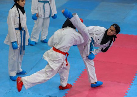 تصاویر تمرین تیم‌های ملی کاراته پایه دختران