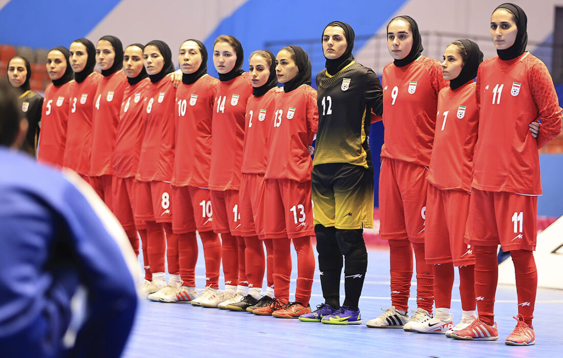 قهرمانی آسان فوتسال زنان در مسابقات آسیای میانه