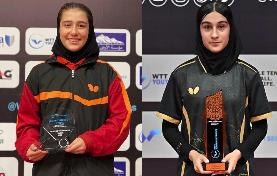 توقف تیم دوبل تنیس روی میز دختران در سوئد