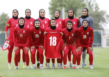 برتری هشت گله دختران فوتبالیست برابر عراق
