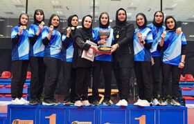 قهرمانی دانشگاه آزاد در لیگ تنیس روی میز زنان